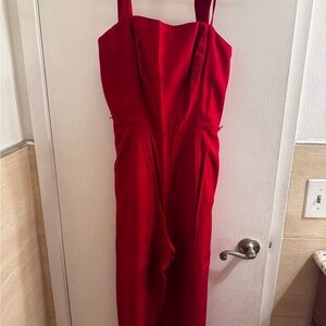 Elegant Red Jumpsuit